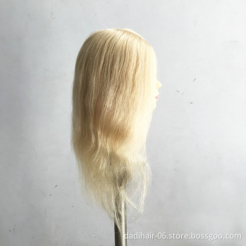 Factory Price 100% Human Hair Mannequin Heads Hairdresser Training Heads For Baber Schools